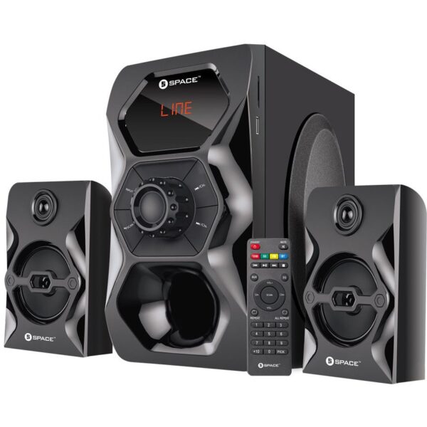 Space Tech SCREAM 2.1 Speakers SC-921S with wired microphones