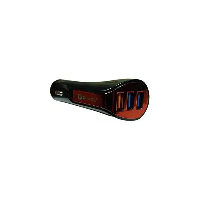 Space Car Qualcomm Quick Charger Cc-175 6.2Amp With 3 Usb Smart Ports 3 Space Car Qualcomm Quick Charger CC-175 6.2Amp with 3 USB Smart Ports - Image 3