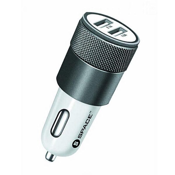 SPACE Dual Port USB Car Charger CC-160 with Micro USB cable