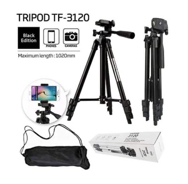 TF3120 Tripod Stand for digital camera, camcorder and smartphone in Pakistan