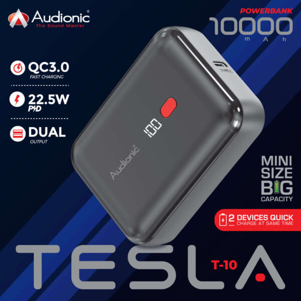 Audionic Tesla T-10 Power Bank PD 22w