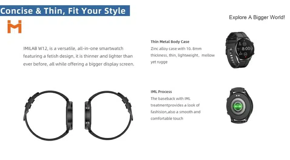 Imilab W12 Smart Watch Price In Pakistan 17 IMILAB W12 Smart Watch Price in Pakistan