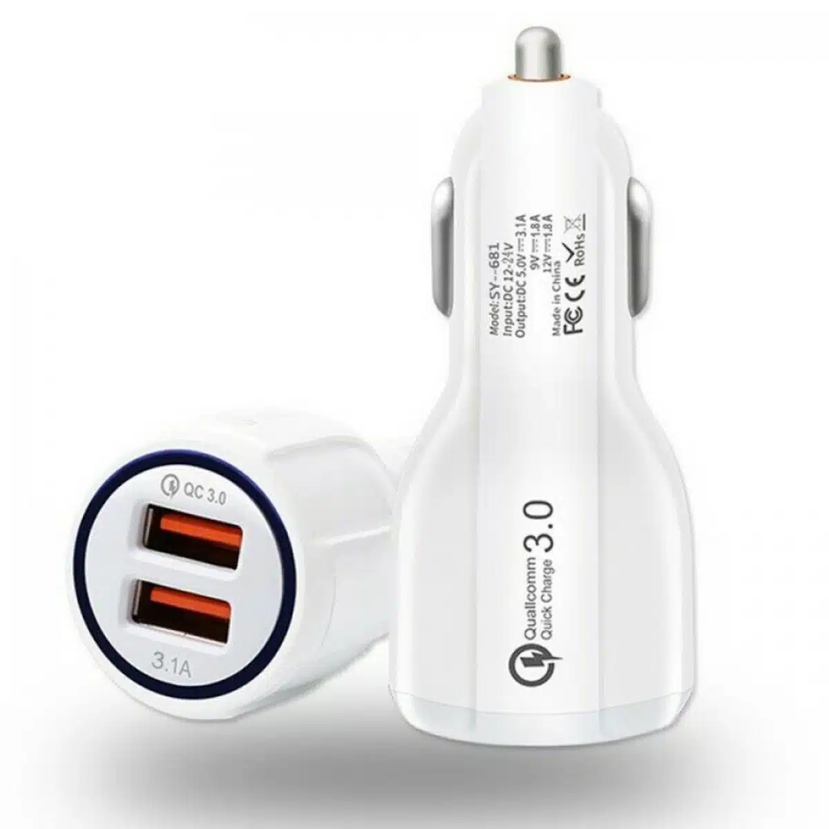 Qualcomm Qc 3.0 Dual Port Usb Car Charger 1 Qualcomm QC 3.0 Quick Charging Dual USB Car Charger