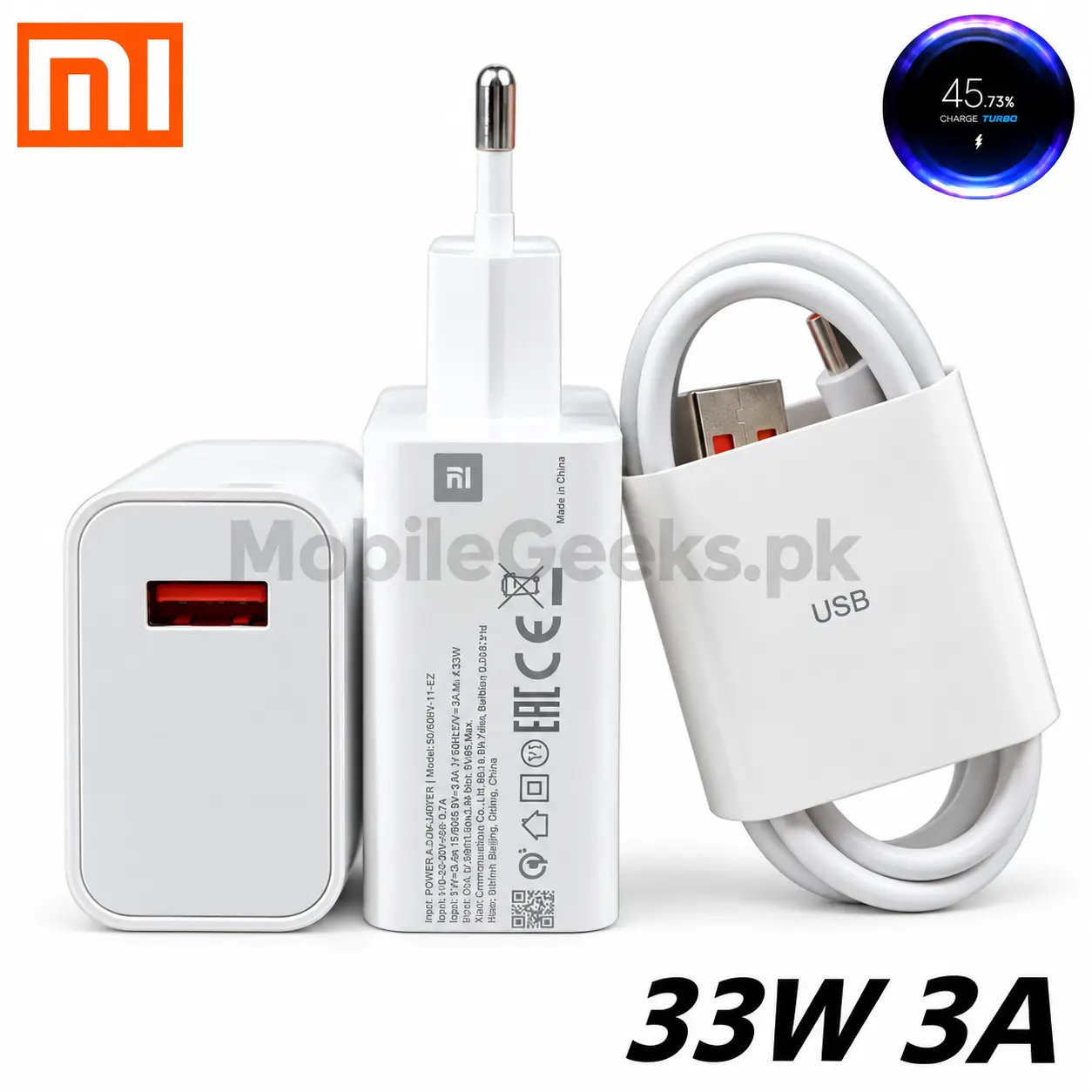 Xiaomi 33W Original Fast Charger With 3A Type-C Turbo Cable 7 Xiaomi 33W Charger with 3A Turbo Cable