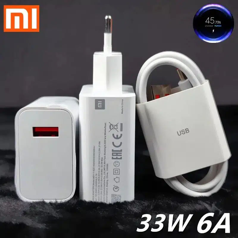 Xiaomi Charger 33W Original Fast Charger Turbo Cable 4 xiaomi charger 33w
