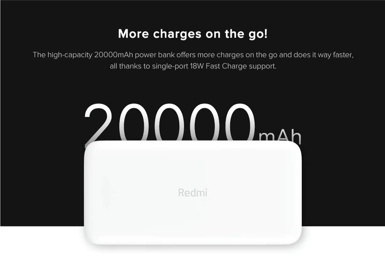 20000Mah Redmi Power Bank Price In Pakistan 3 20000mAh- Redmi -Power -Bank