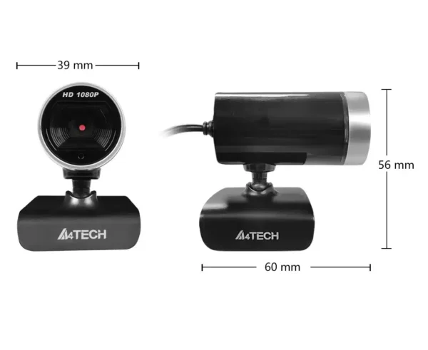 PK-910H-Size A4Tech PK-910H 1080P Full HD Webcam with Microphone | USB Webcam - additional view