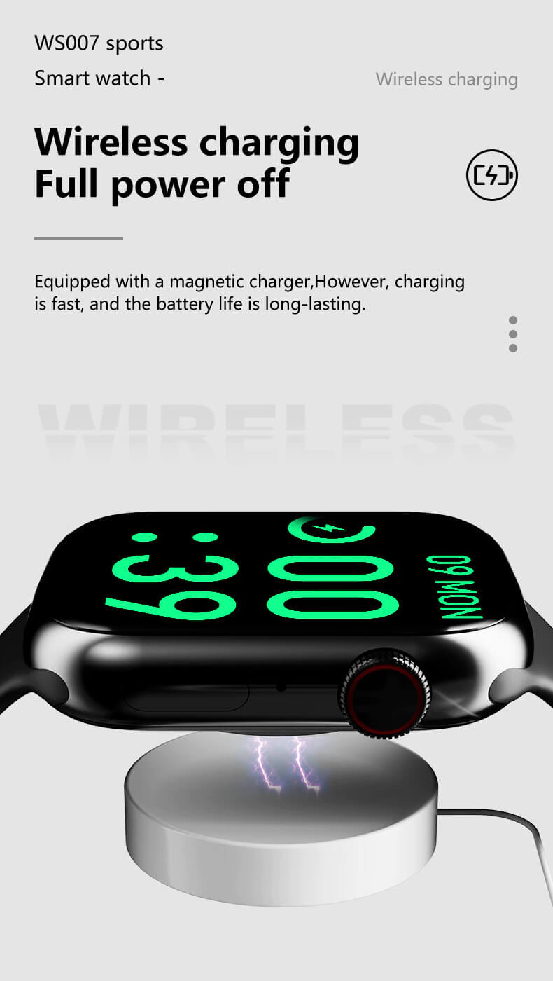 Ws007 Smartwatch 2.0Inch Wireless Charging Bluetooth Nfc Smartwatch 14 WS007 Smartwatch 2.0
