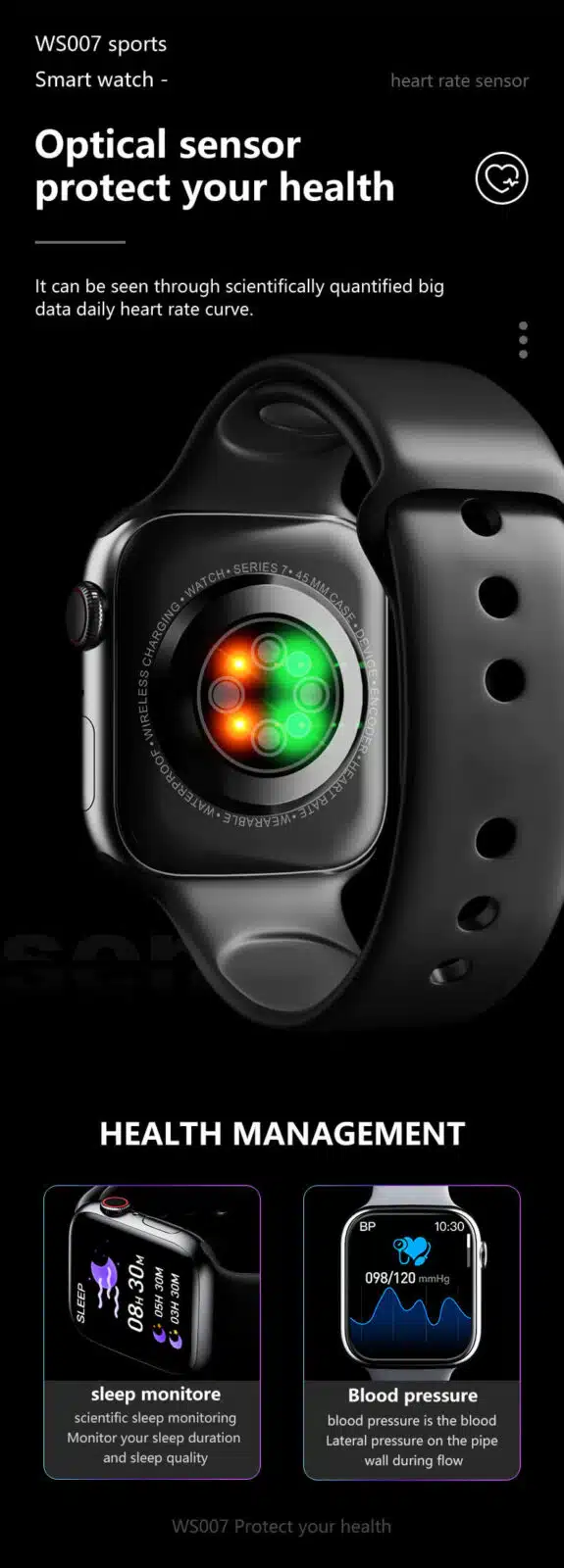Ws007 Smartwatch 2.0Inch Wireless Charging Bluetooth Nfc Smartwatch 15 WS007 Smartwatch 2.0