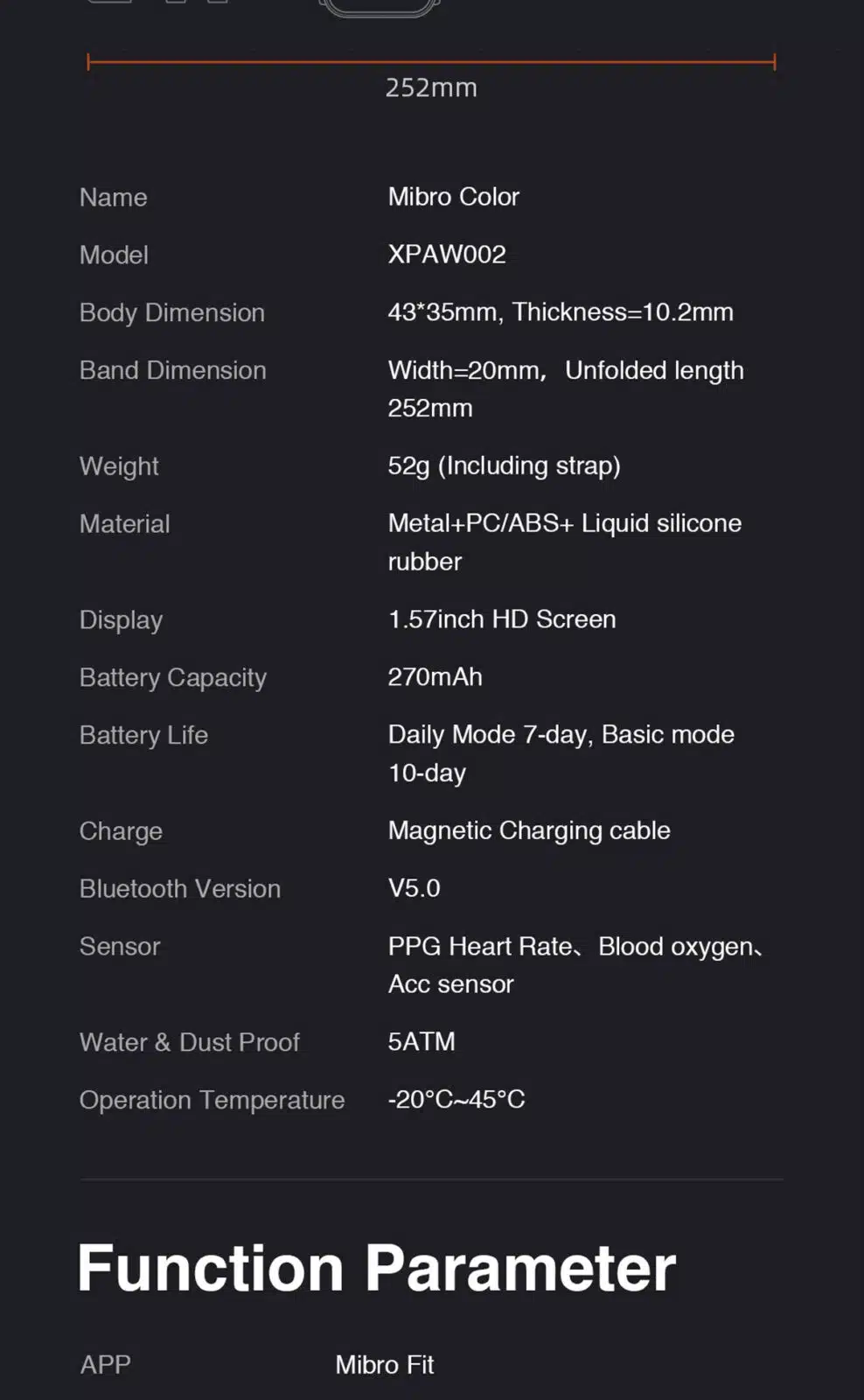 Mibro Color Smart Watch Hd Screen 12 Mibro- Color- Smart- Watch