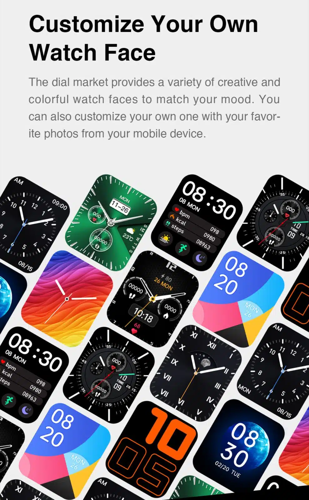Mibro Color Smart Watch Hd Screen 5 Mibro- Color- Smart- Watch