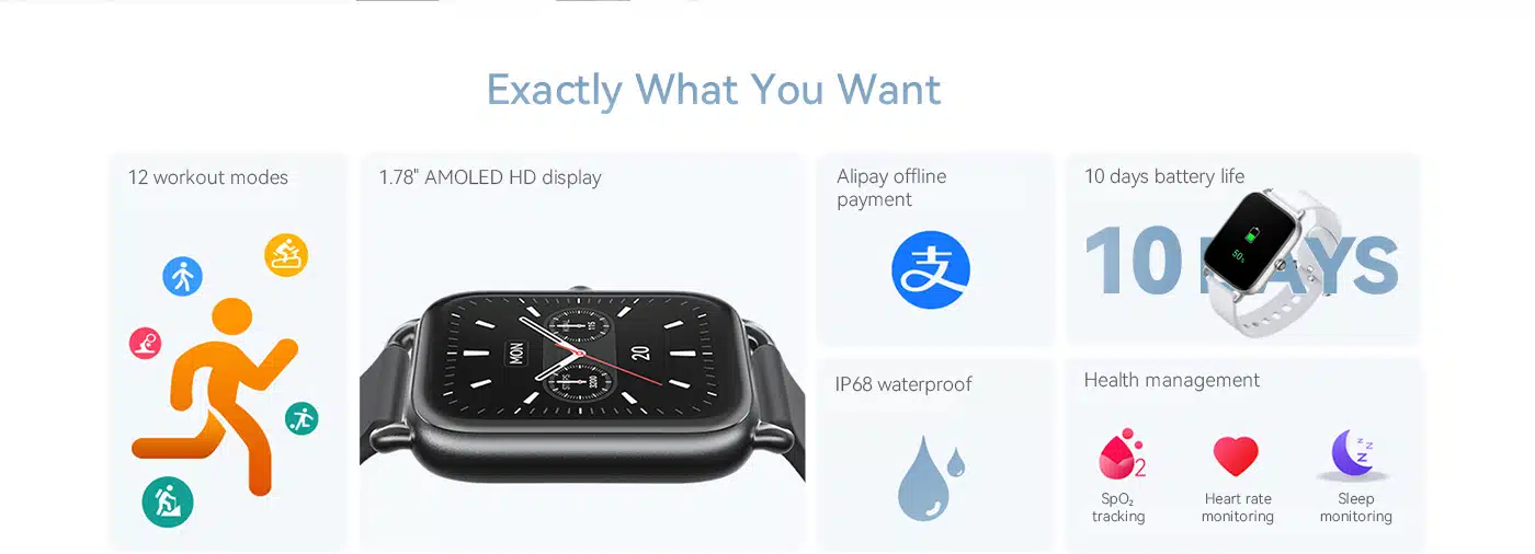 Haylou Rs4 Smart Watch 1.78&Quot; Amoled Hd Display 6 Haylou RS4 Smart Watch