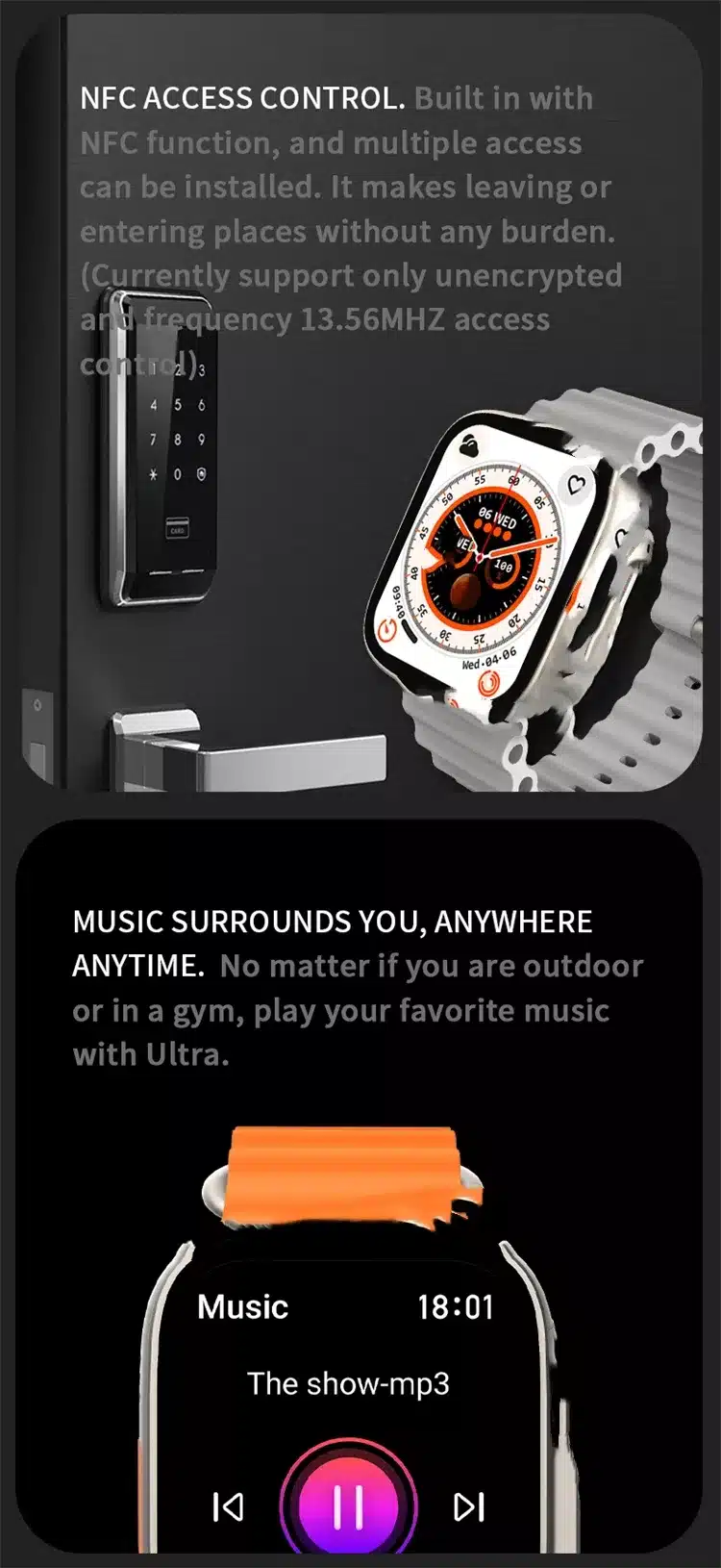 Hw8 Ultra Max Smart Watch Series 8 Nfc Bt Call 49Mm 12 hw8 ultra max 10