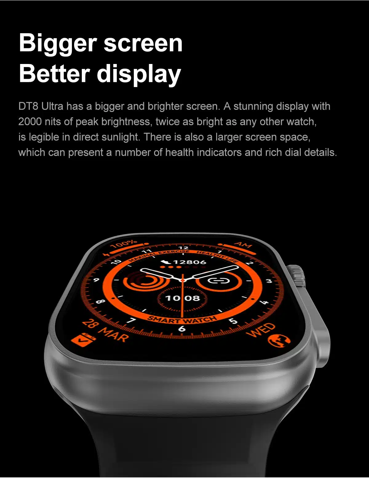 Dt8 Ultra Smart Watch Men Series 8 49Mm Bluetooth Calling 10 DT8 -Ultra -Smart -Watch- Men -Series- 8 -49MM