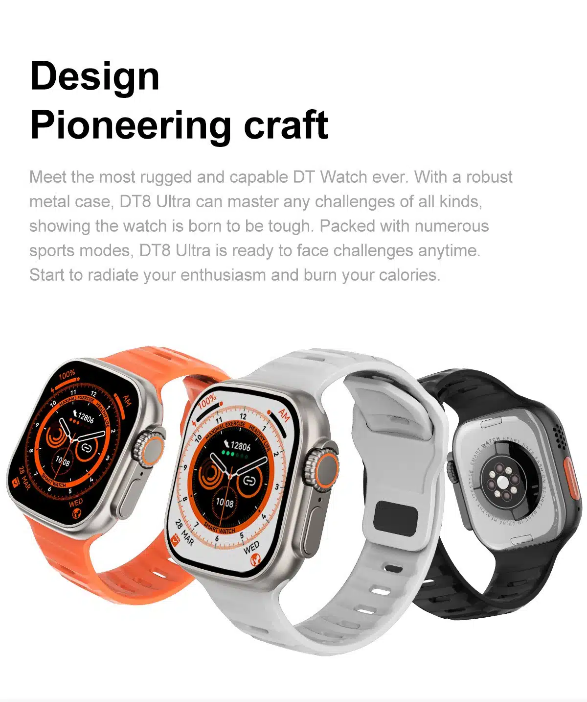 Dt8 Ultra Smart Watch Men Series 8 49Mm Bluetooth Calling 11 DT8 -Ultra -Smart -Watch- Men -Series- 8 -49MM