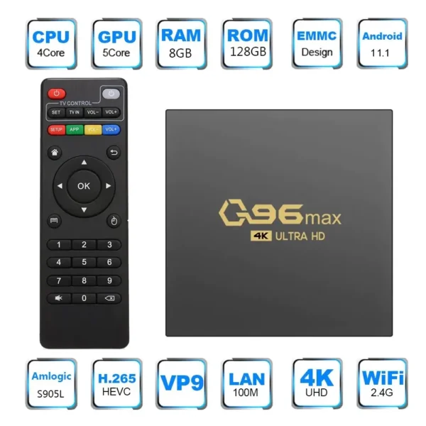 Q96 Max Android Tv Box Q96 Max Android TV Box with remote