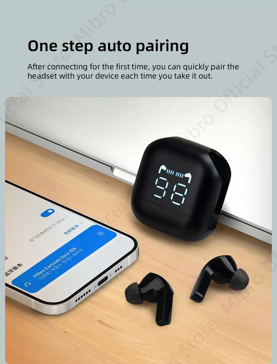 Mibro Earbuds 3 Pro Tws 2000Mah Reverse Charging Bluetooth 5.3 Sport Headphone 13 Mibro- Earbuds- 3- Pro- TWS- 2000mAh- Reverse -Charging -Bluetooth- 5.3 -Sport- Headphone
