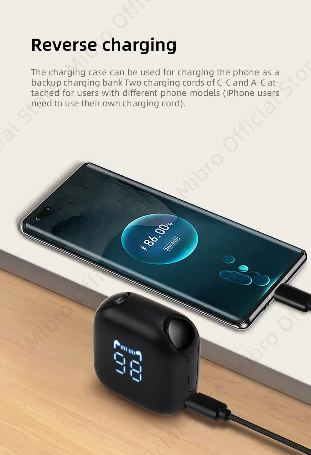 Mibro Earbuds 3 Pro Tws 2000Mah Reverse Charging Bluetooth 5.3 Sport Headphone 6 Mibro- Earbuds- 3- Pro- TWS- 2000mAh- Reverse -Charging -Bluetooth- 5.3 -Sport- Headphone