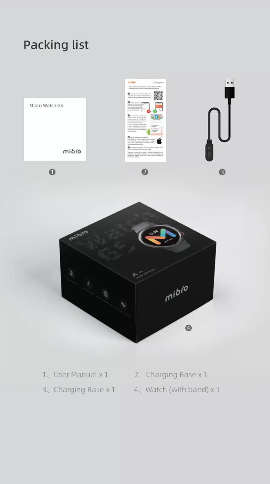 Mibro Gs Smartwatch Amoled Gps With Always On Display Price In Pakistan 17 Mibro -GS- Smartwatch- GPS- Positioning- 460mAh- Battery- AOD -1.43- Sport- Waterproof- Smart- Watch