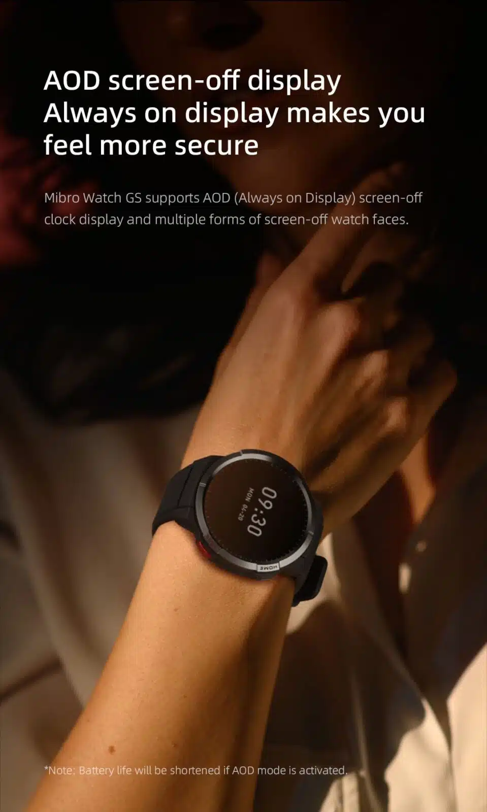 Mibro Gs Smartwatch Amoled Gps With Always On Display Price In Pakistan 6 Mibro -GS- Smartwatch- GPS- Positioning- 460mAh- Battery- AOD -1.43- Sport- Waterproof- Smart- Watch