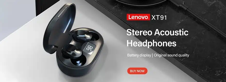 Lenovo Xt91 Tws Wireless Earbuds Gaming Headset Bass Noise Reduction Mic 2 Original -lenovo- xt91- tws -wireless- control- gaming- headset- bass- noise- reduction- mic