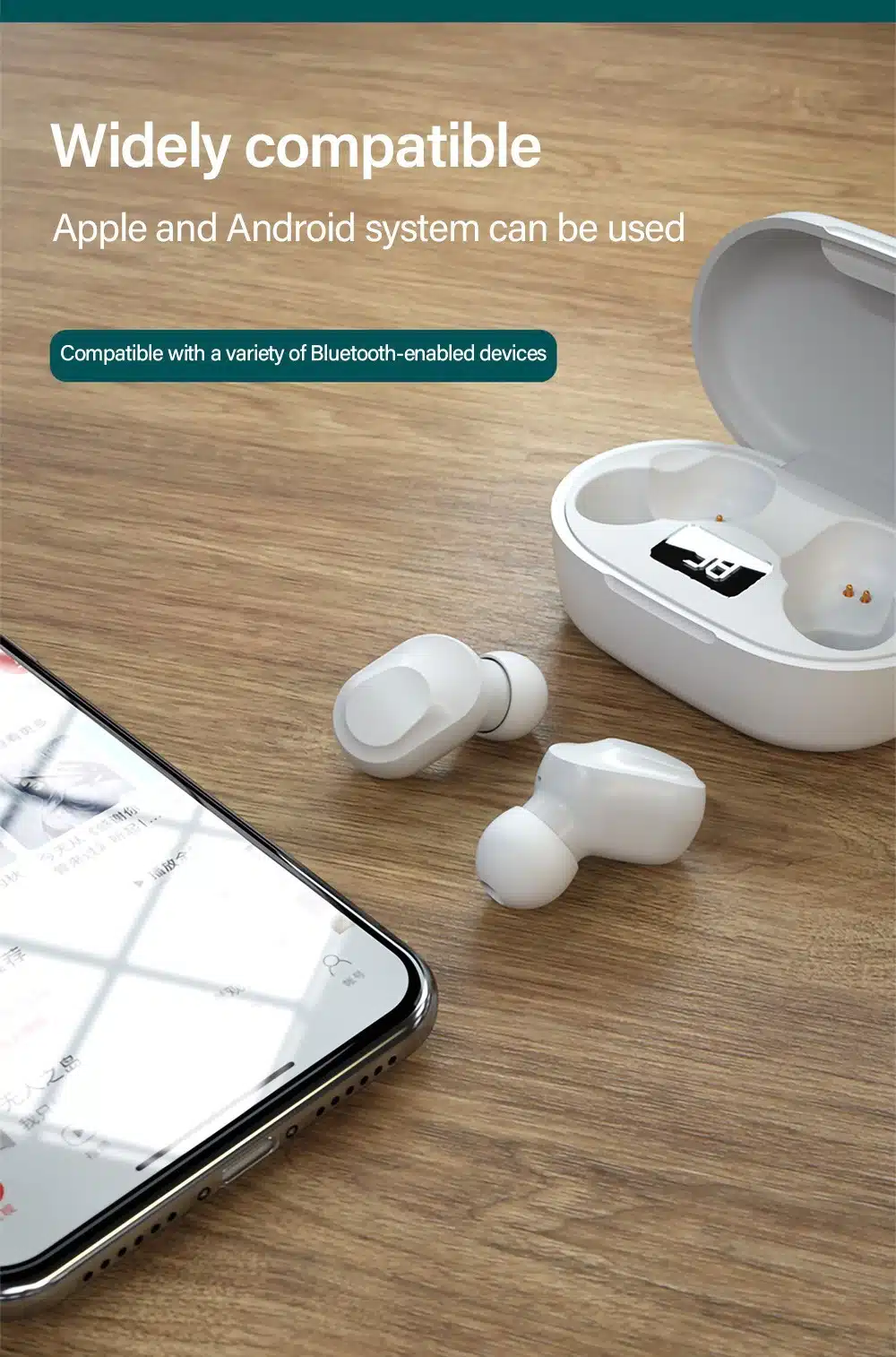 Lenovo Xt91 Tws Wireless Earbuds Gaming Headset Bass Noise Reduction Mic 15 Original -lenovo- xt91- tws -wireless- control- gaming- headset- bass- noise- reduction- mic
