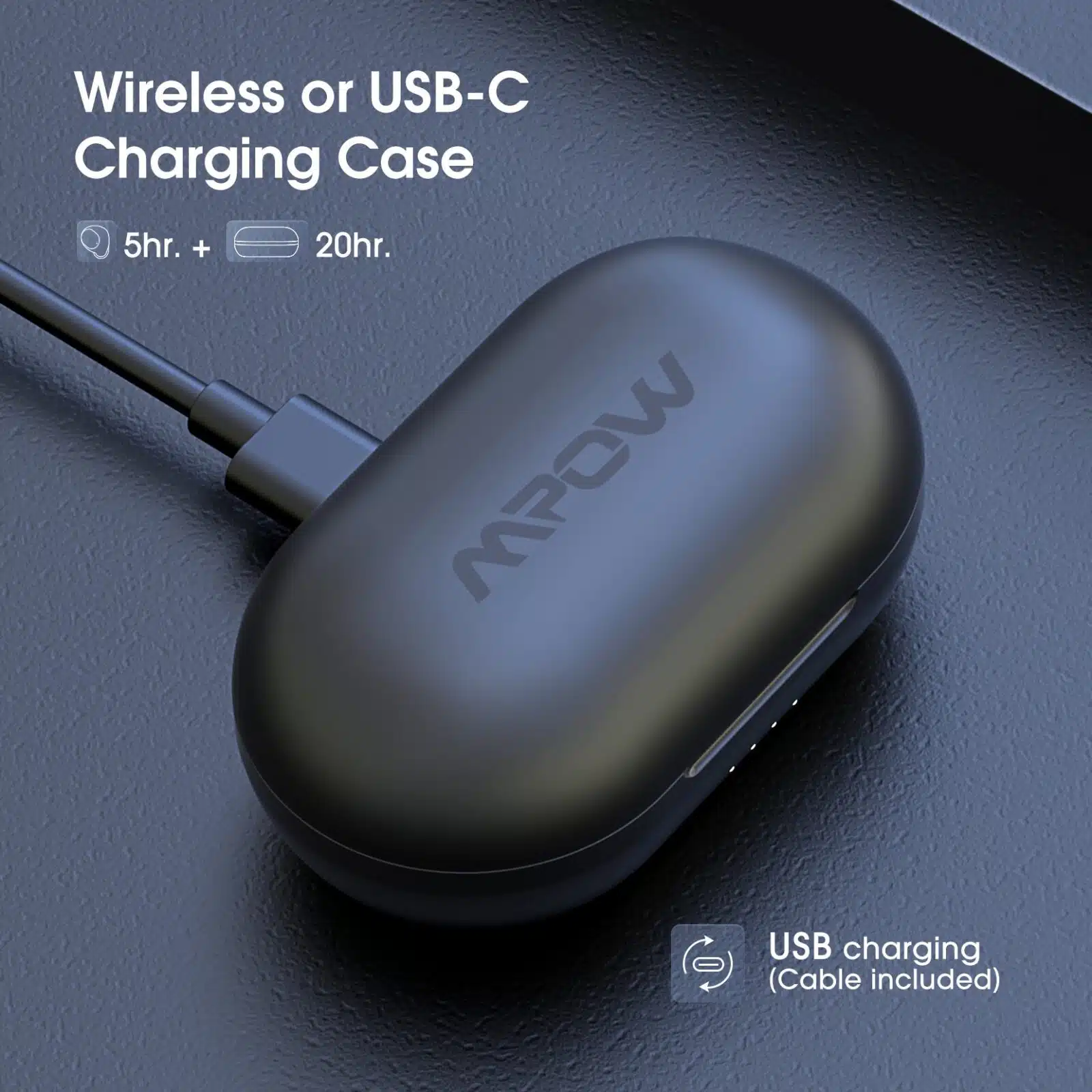 Mpow M12 Wireless Earbuds With Wireless Charging Case Waterproof Tws Earbuds 3 Mpow- M12 -Wireless- Earbuds -with- Wireless -Charging- Case -Waterproof -TWS- Earbuds