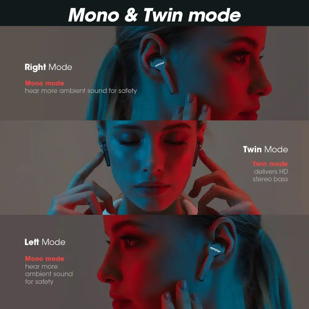 Mpow M9 Wireless Earbuds Bluetooth 5.0 Noise Cancelling Stereo Headphones 4 Mpow- M9 -In-Ear- Wireless -Bluetooth -5.0- Noise- Cancelling -Stereo- Headphones -IPX7- Waterproof- with- 30h- Playtime -for -iOS -Android- Smartphone,-black