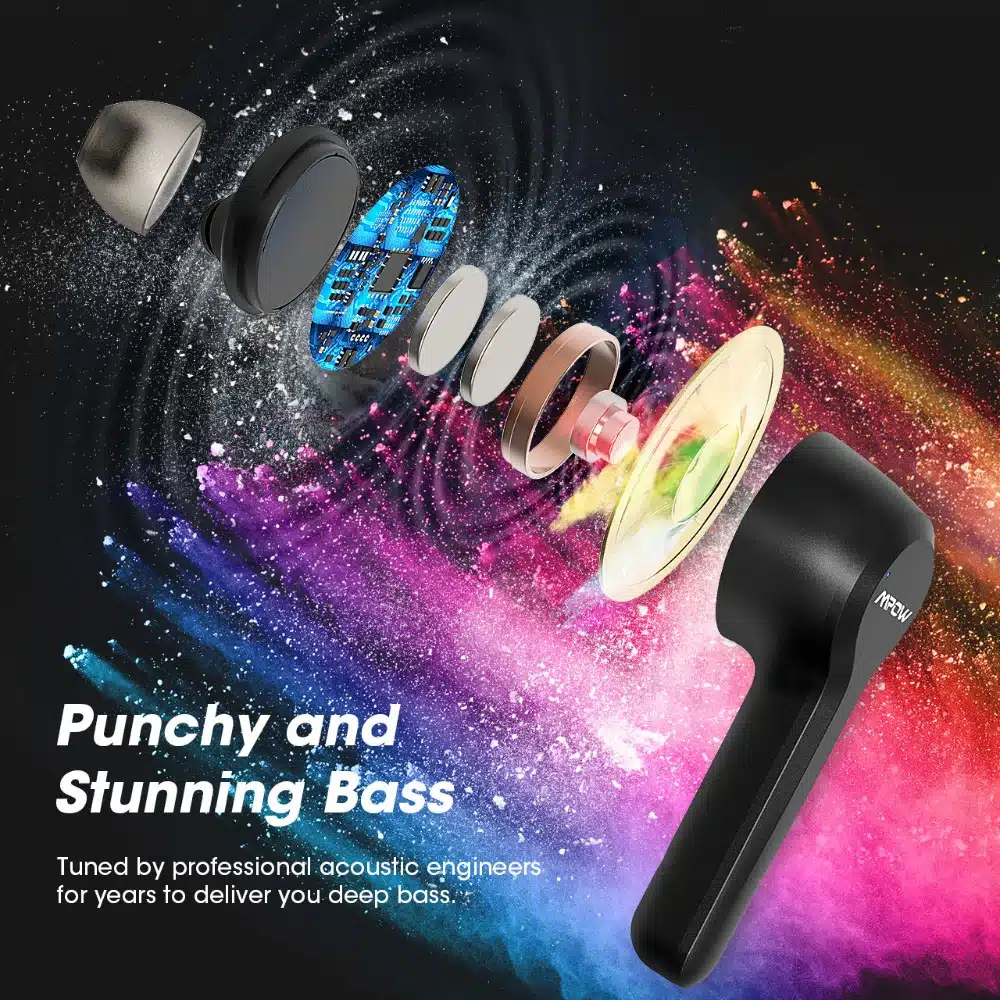 Mpow M9 Wireless Earbuds Bluetooth 5.0 Noise Cancelling Stereo Headphones 8 Mpow- M9 -In-Ear- Wireless -Bluetooth -5.0- Noise- Cancelling -Stereo- Headphones -IPX7- Waterproof- with- 30h- Playtime -for -iOS -Android- Smartphone,-black