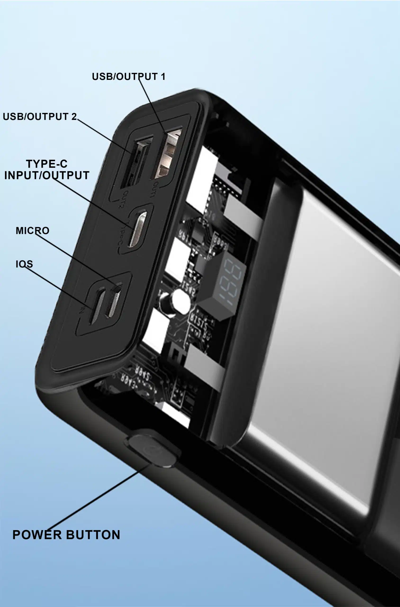 Faster S20 Pd-20W Qualcomm Quick Charge 3.0 Power Bank 20000 Mah With Digital Display 6 FASTER- S20- PD-20W -Qualcomm- Quick -Charge- 3.0- Power- Bank -20000- mAh- with- Digital- Display