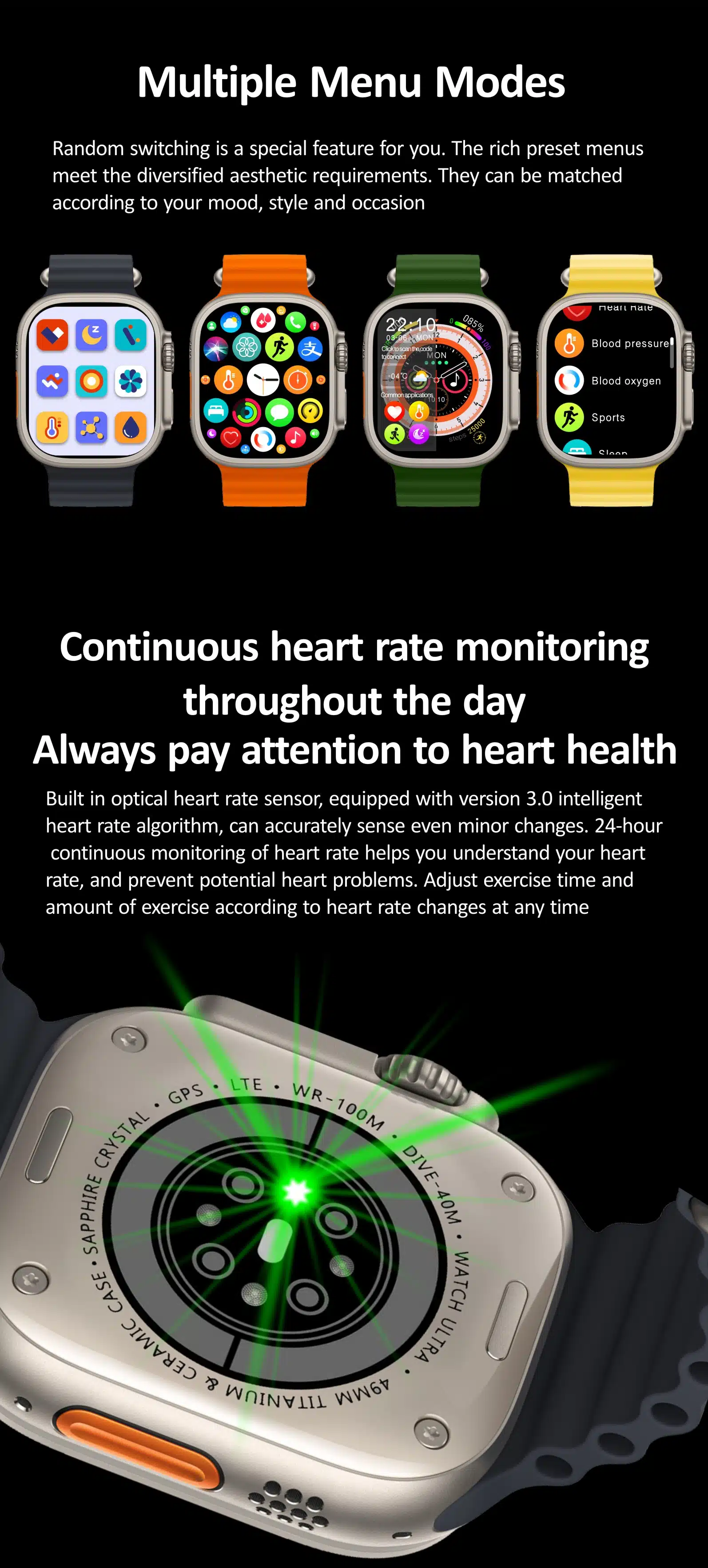 Hk8 Pro Smart Watch Series 8 49Mm 2.12 Inch Hd Screen Bluetooth Call Nfc 20 2023- latest- smart- watch- Huawei- HK8 -Pro- Smart- Watch -Series- 8- Max- Ultra- 49mm- HD