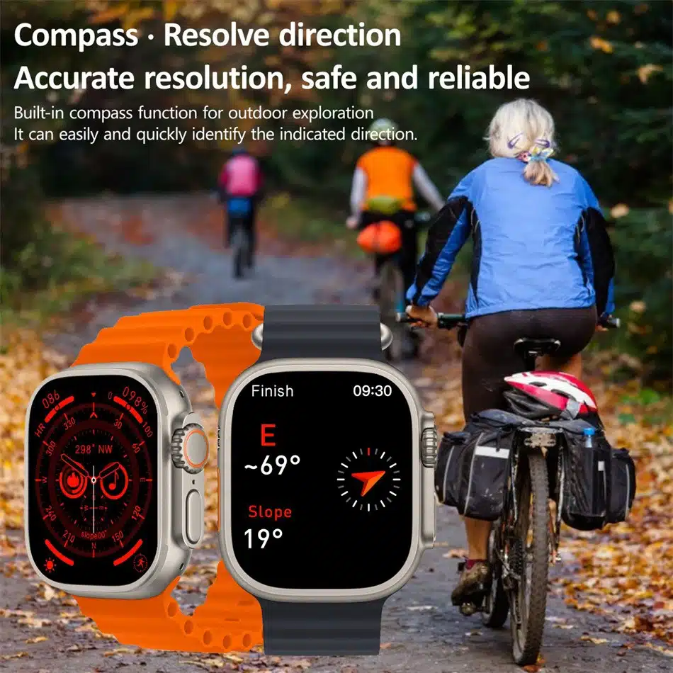 Hk8 Pro Smart Watch Series 8 49Mm 2.12 Inch Hd Screen Bluetooth Call Nfc 4 2023- latest- smart- watch- Huawei- HK8 -Pro- Smart- Watch -Series- 8- Max- Ultra- 49mm- HD
