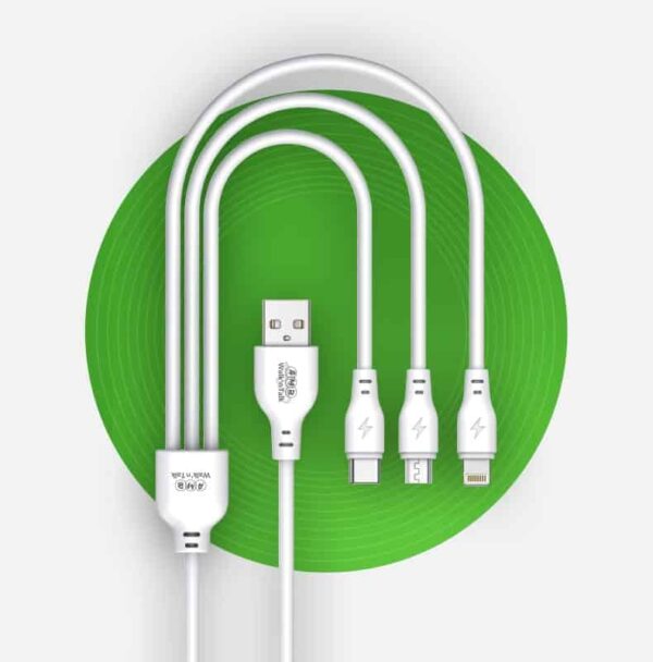 3 in 1 Data Cable Type C Android and IOS Fast Charging
