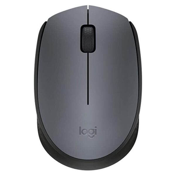 Logitech M171 Wireless Mouse in grey and black