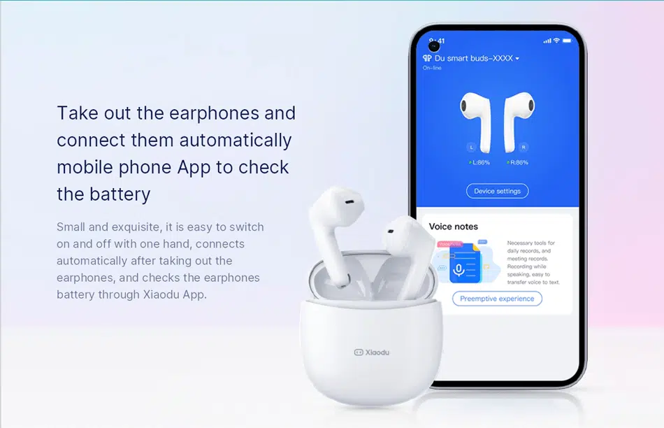 Xiaodu Du Smart Buds Tws Earbuds Wireless Bluetooth 16H Battery Life 4 xiaodu-smart-buds-tws-earphone-wireless-04-min