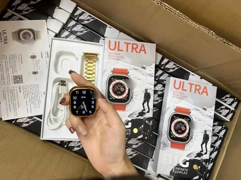 H9 Smart Watch Series 8 Ultra 49Mm Luxury Gold Steel Men Smartwatch 6 H9 Smart Watch 49mm Luxury Gold Steel Men Smartwatch-1