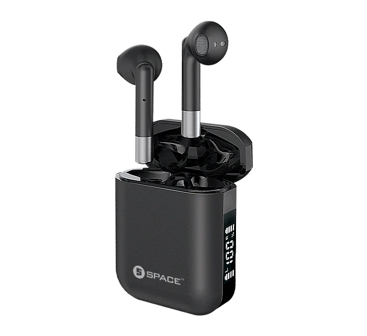 Space True Wireless Earphones Tw-20 (Black) 1 Space True Wireless Earphones TW-20