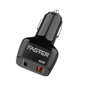 FASTER C7-PD 48w Fast Car Charger PD2.0,PD3.0 & PPS QC 4.0A Supported