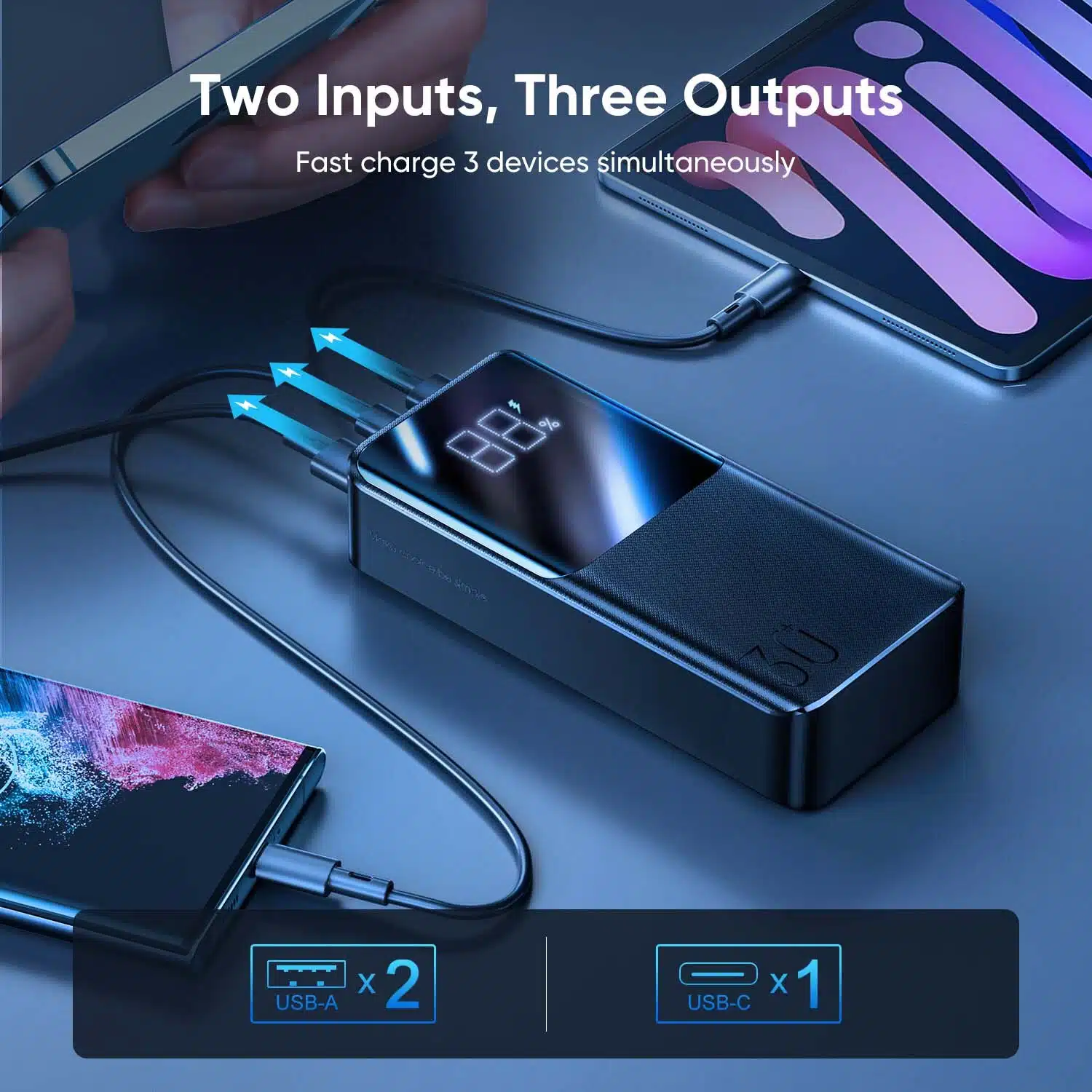 Joyroom Ultra-Fast Charging Power Bank Jr-Qp193 (30000Mah) 4 Joyroom- Ultra-Fast- Charging -Power- Bank- JR-QP193- (30000mAh)