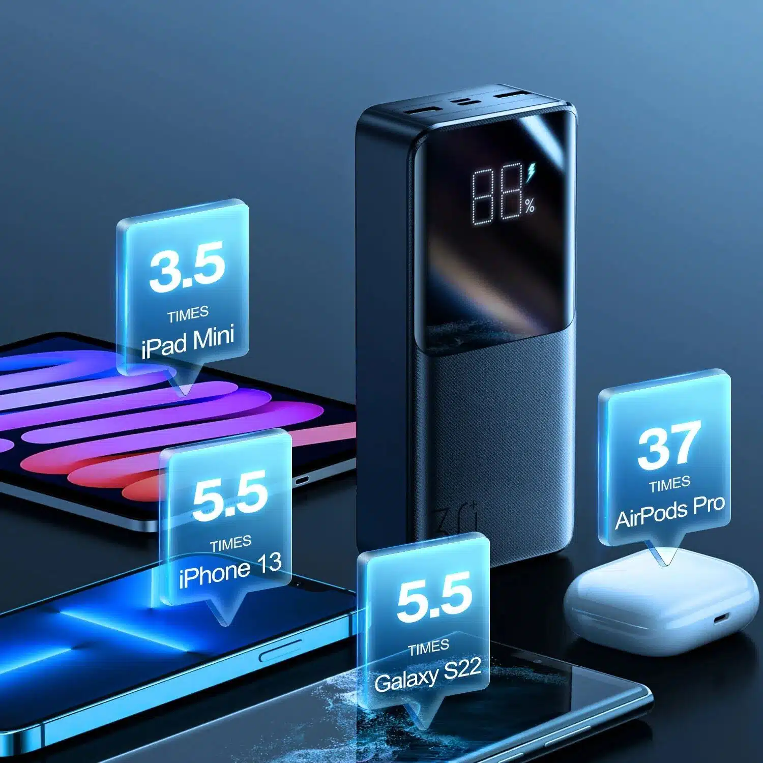 Joyroom Ultra-Fast Charging Power Bank Jr-Qp193 (30000Mah) 7 Joyroom- Ultra-Fast- Charging -Power- Bank- JR-QP193- (30000mAh)