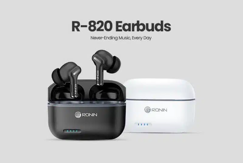 Ronin R-820 Earbuds Enc 28 Hours Playtime With Case 2 R-820 Earbuds-1