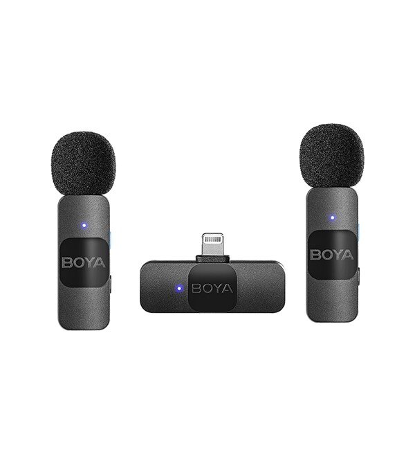 Boya By-V2 Ultracompact 2.4Ghz Dual Wireless Microphone System 1 Boya BY-V2 Ultracompact 2.4GHz Dual Wireless Microphone System