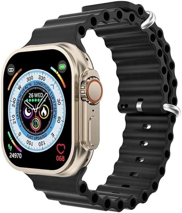 s8 ultra 4g smart watch black