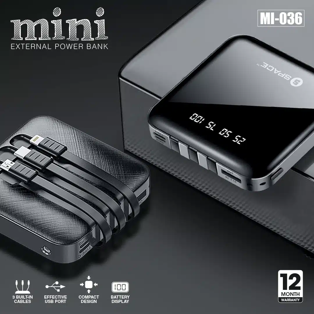 Space Mini External Power Bank 10000Mah (Mi-036) 2 space-mini-powerbanks