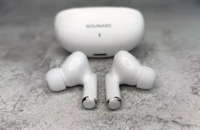 Sounarc Q1 Earbuds Wireless Bluetooth Earphone, 28 Hours Of Playtime, Ergonomic Fit, Shaking Bass. Clear Call, Touch Control – White 7 Sounarc Q1 Earbuds-3