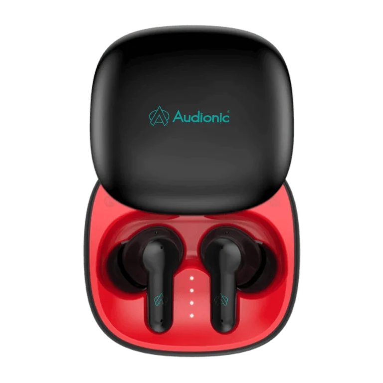 Audionic Airbud 550 Slide Earbuds Airbud550-black-red