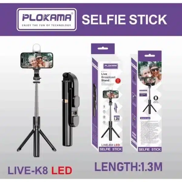 Plokama-K8-Led-Selfie-Stick-01 Plokama-k8-led-selfie-stick-01
