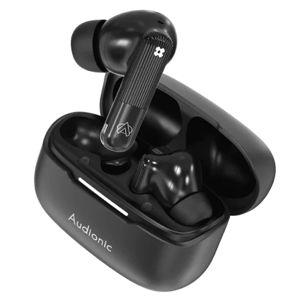 Audionic Trance Airbud 850 Obsidian Black charging case