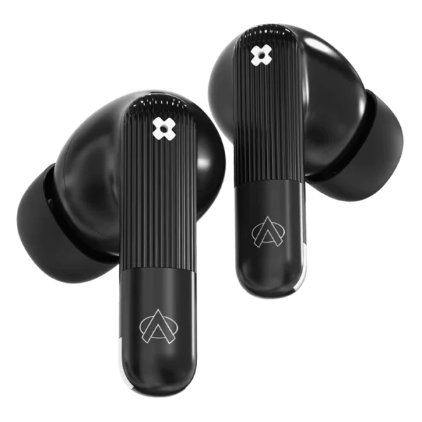 Audionic Trance Airbud 850 Obsidian Black earbuds front view