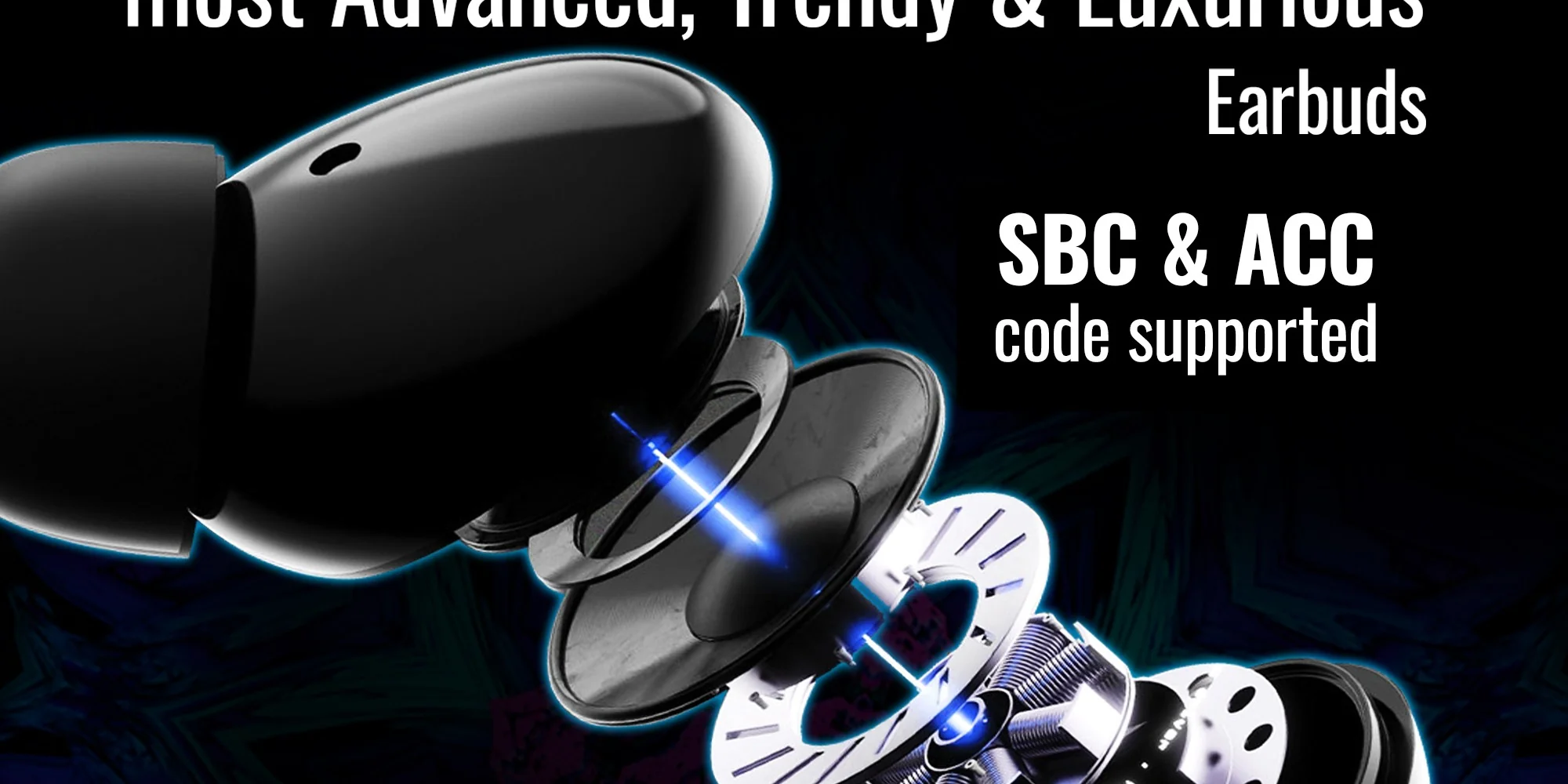 Audionic Trance Airbud 850 With 6 Mics Anc 7 Trance Airbud 850 Hexa Mic with ANC-4